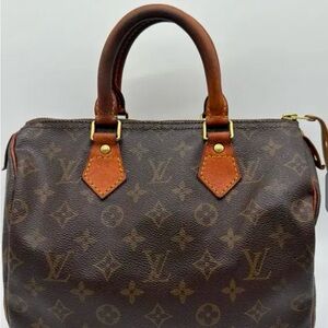 Louis Vuitton Brown Leather Detail with Gold Accent